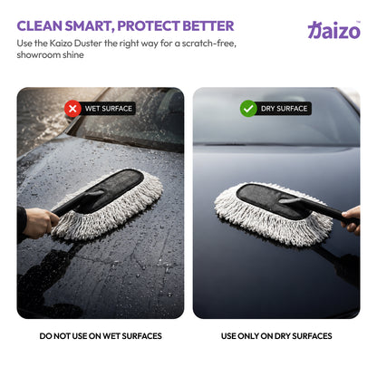 Kaizo Car Duster - Lint-Free & Scratch-Free Car Cleaner Brush