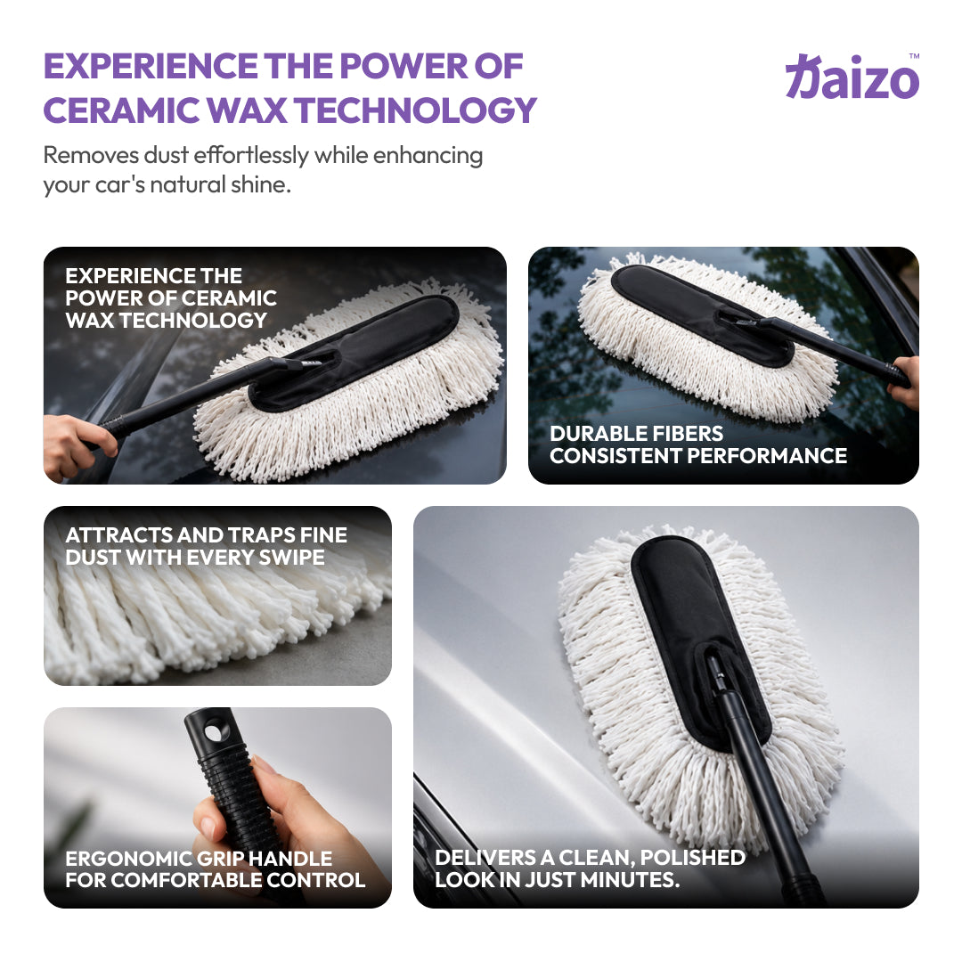 Kaizo Car Duster - Lint-Free & Scratch-Free Car Cleaner Brush