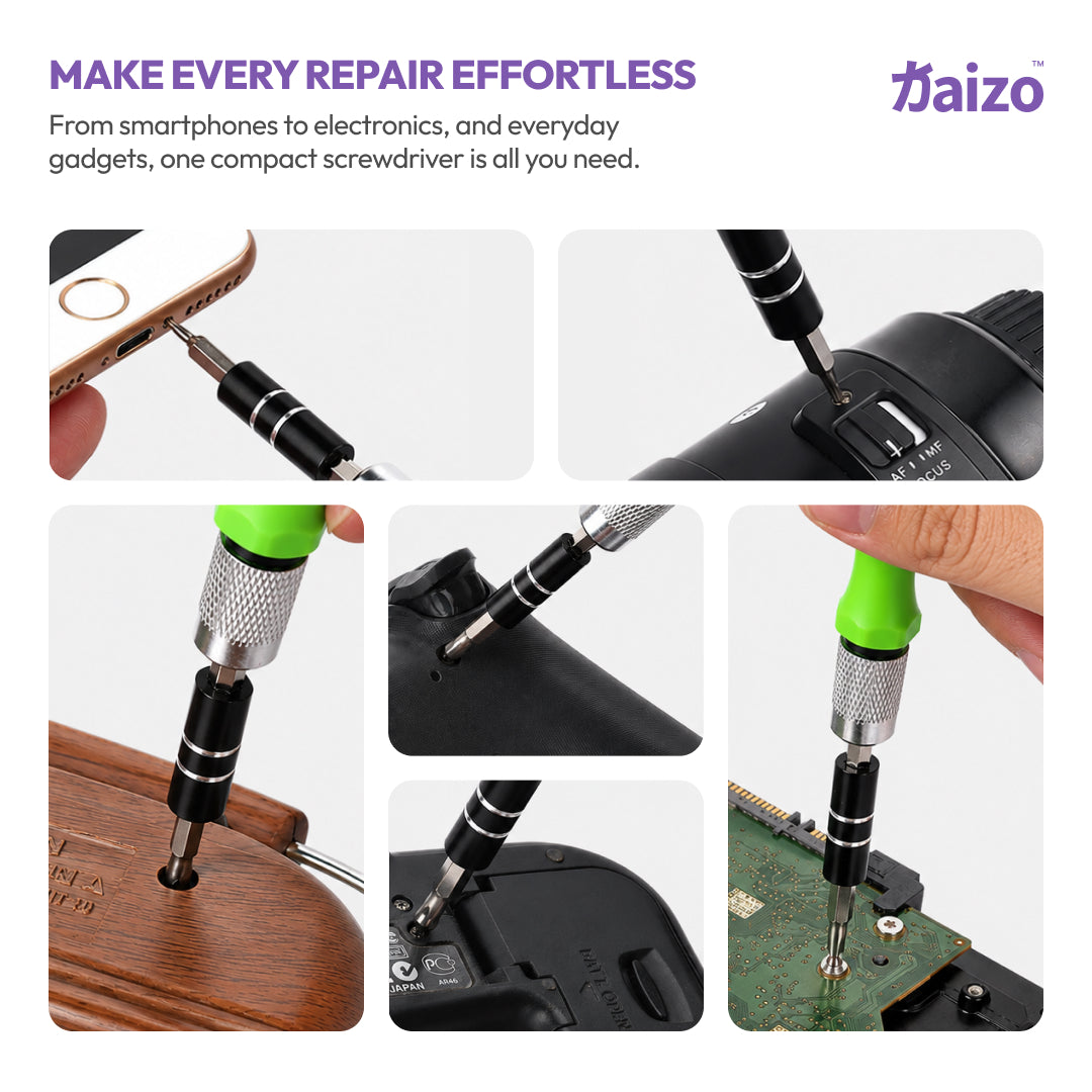 Kaizo Neji Mini Toolkit | Precision Multi-Bit Repair Tool Kit