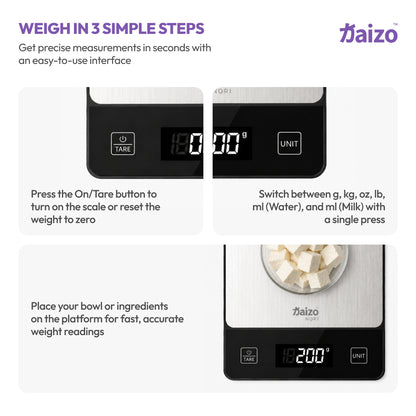 Kaizo Nori Weightwise Kitchen Weighing Scale | Precision for Perfect Portions